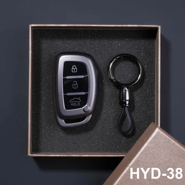 Premium_Tpu_Car_Key_Cover_And_Metal_Keychain(Gunmetal)