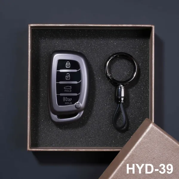 Premium_Tpu_Car_Key_Cover_And_Metal_Keychain(Gunmetal)