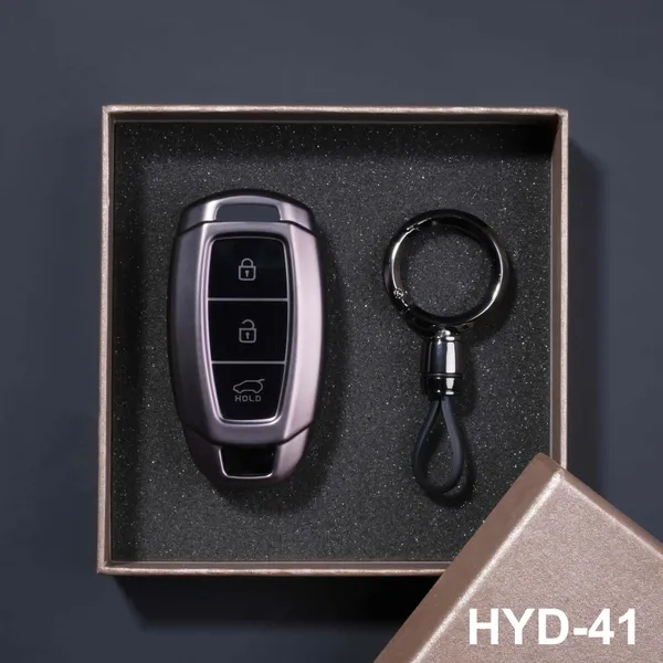 Premium_Tpu_Car_Key_Cover_And_Metal_Keychain(Gunmetal)