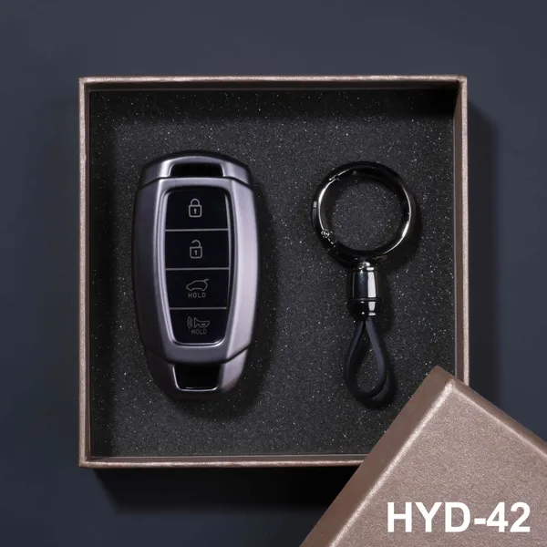 Premium_Tpu_Car_Key_Cover_And_Metal_Keychain(Gunmetal)