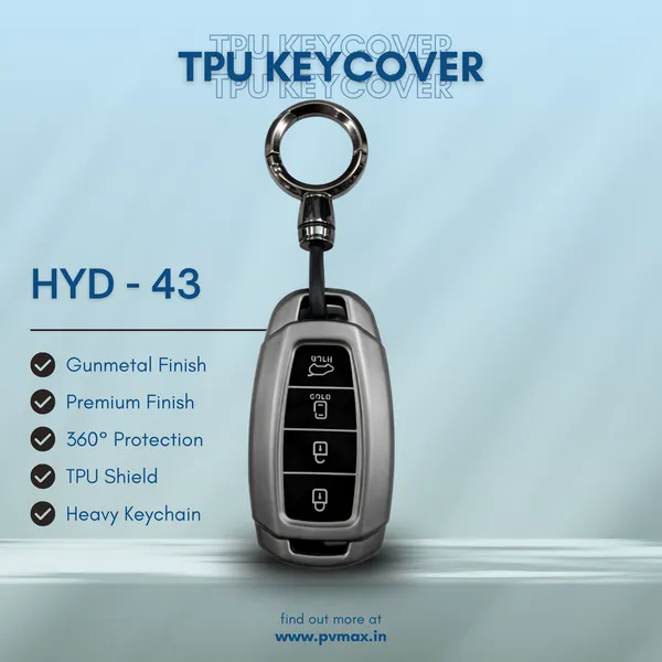 Premium_Tpu_Car_Key_Cover_And_Metal_Keychain(Gunmetal)