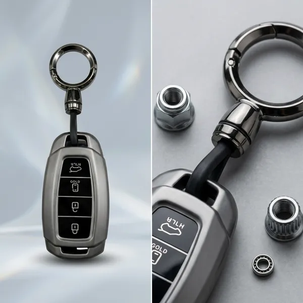 Premium_Tpu_Car_Key_Cover_And_Metal_Keychain(Gunmetal)