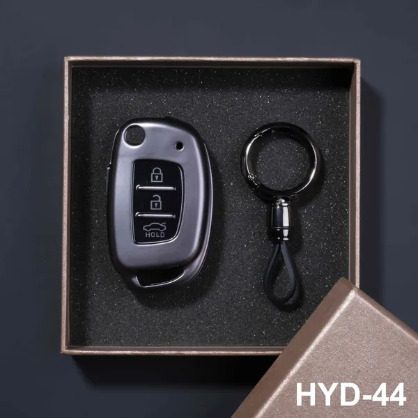 Premium_Tpu_Car_Key_Cover_And_Metal_Keychain(Gunmetal)