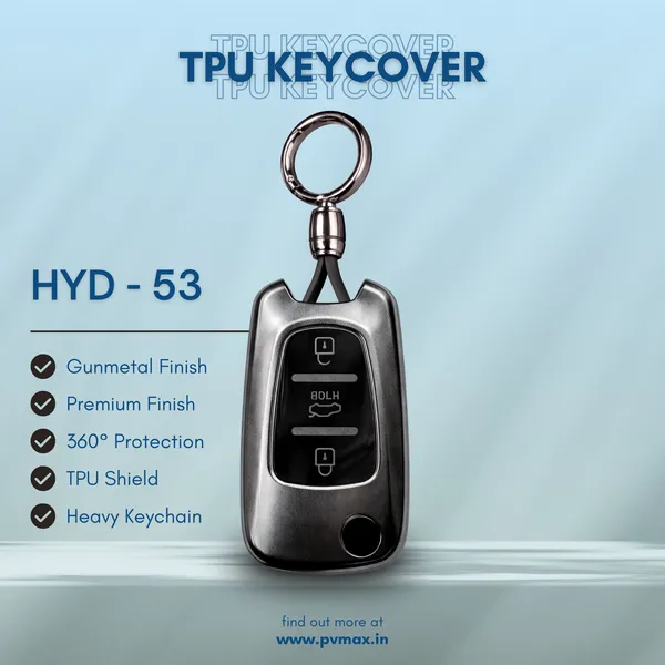 Premium_Tpu_Car_Key_Cover_And_Metal_Keychain(Gunmetal)