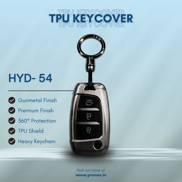 Premium_Tpu_Car_Key_Cover_And_Metal_Keychain(Gunmetal)