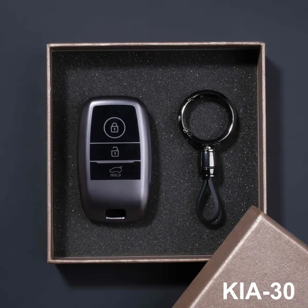 Premium_Tpu_Car_Key_Cover_And_Metal_Keychain(Gunmetal)