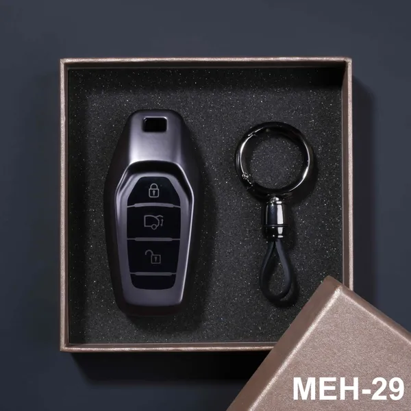 Premium_Tpu_Car_Key_Cover_And_Metal_Keychain(Gunmetal)