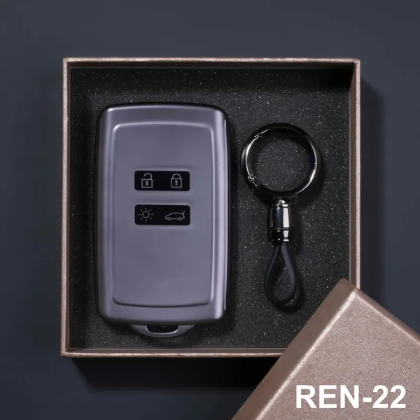 Premium_Tpu_Car_Key_Cover_And_Metal_Keychain(Gunmetal)