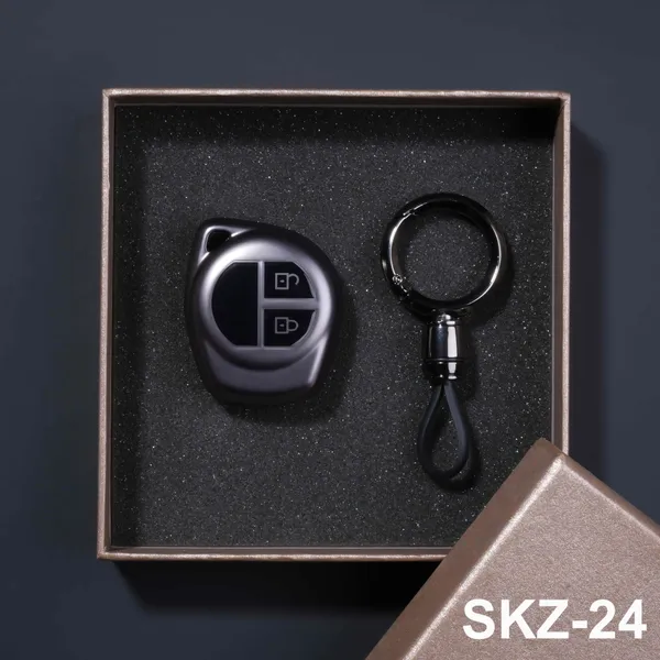 Premium_Tpu_Car_Key_Cover_And_Metal_Keychain(Gunmetal)