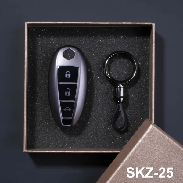 Premium_Tpu_Car_Key_Cover_And_Metal_Keychain(Gunmetal)