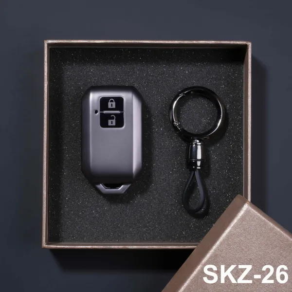 Premium_Tpu_Car_Key_Cover_And_Metal_Keychain(Gunmetal)