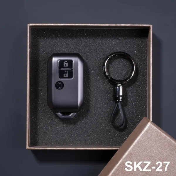 Premium_Tpu_Car_Key_Cover_And_Metal_Keychain(Gunmetal)