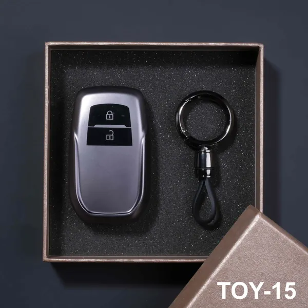 Premium_Tpu_Car_Key_Cover_And_Metal_Keychain(Gunmetal)