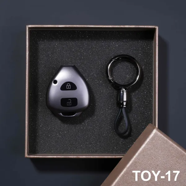 Premium_Tpu_Car_Key_Cover_And_Metal_Keychain(Gunmetal)
