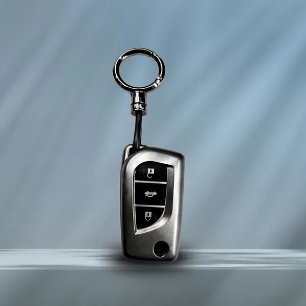 Premium_Tpu_Car_Key_Cover_And_Metal_Keychain(Gunmetal)