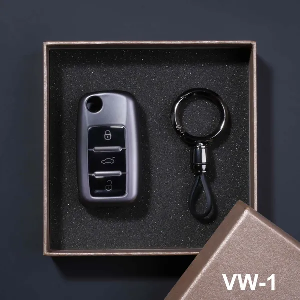 Premium_Tpu_Car_Key_Cover_And_Metal_Keychain(Gunmetal)