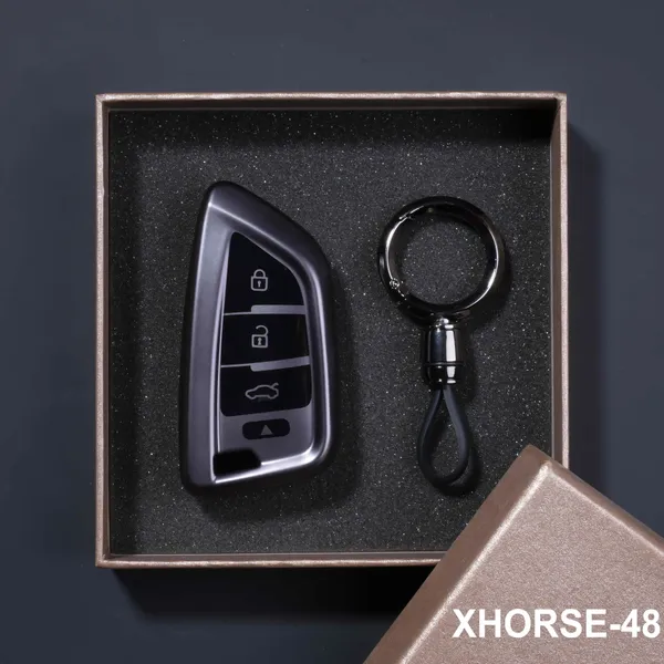 Premium_Tpu_Car_Key_Cover_And_Metal_Keychain(Gunmetal)