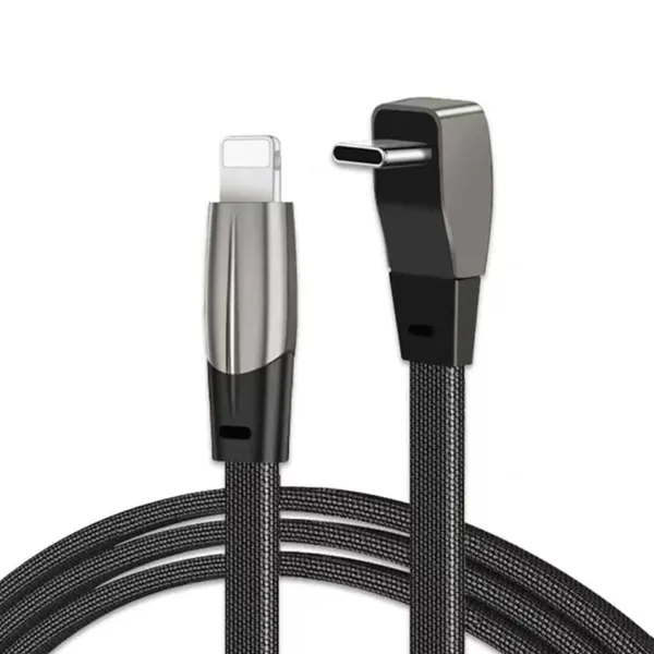 Black_Plastic_Premium_C_To_Iphone_Cable_For_Car