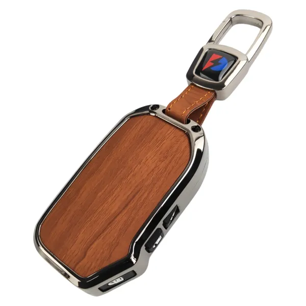 Wooden_Leather_Finish_Metal_Car_Key_Cover_Compatible_with_Kia_Seltos_2023_2024_HTE,_Syros_3_Button_Flip_Key