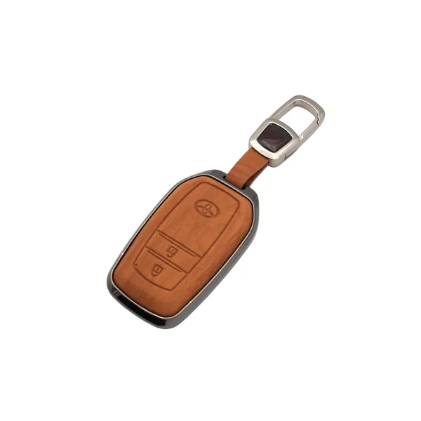 Wooden_Leather_Finish_Metal_Car_Key_Cover_Compatible_with_Toyota_Innova_Crysta,_Hilux,_Invicto_2_Button_Smart