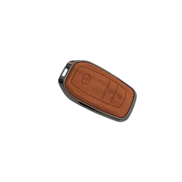 Wooden_Leather_Finish_Metal_Car_Key_Cover_Compatible_with_Toyota_Innova_Crysta,_Hilux,_Invicto_2_Button_Smart