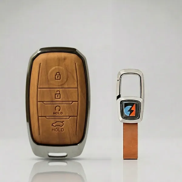 Brown_Zinc_Alloy_Premium_Leather_Finish_Key_Cover_With_Key_Chain_For_Car