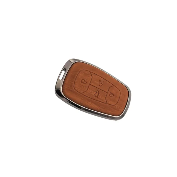 PVMAX_Wooden_Leather_Finish_Metal_Car_Key_Cover_Compatible_with_Tata_Nexon_|_Harrier_|_Safari_|_Altroz_|_Tigor_|_EV_|_Punch_|_Tiago_EV_Electric_4_Button_Smart_Key