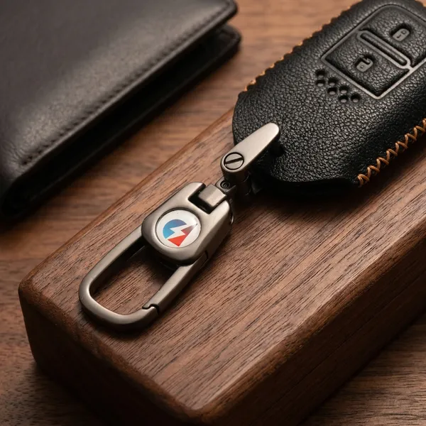 Black_Genuine_Leather_Premium_Key_Cover_With_Key_Chain_For_Car