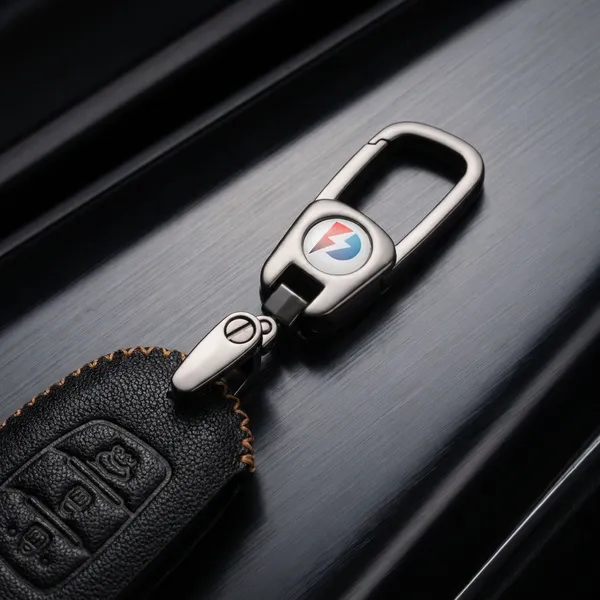 Black_Genuine_Leather_Premium_Key_Cover_With_Key_Chain_For_Car
