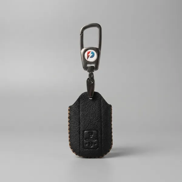 Black_Genuine_Leather_Premium_Key_Cover_With_Key_Chain_For_Car