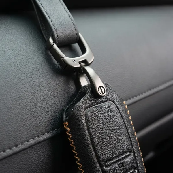 Black_Genuine_Leather_Premium_Key_Cover_With_Key_Chain_For_Car