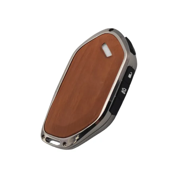 PVMAX_Wooden_Leather_Finish_Metal_Car_Key_Cover_Compatible_with_Kia_Seltos_2026,_Syros,_EV6,_EV9_Smart_Key