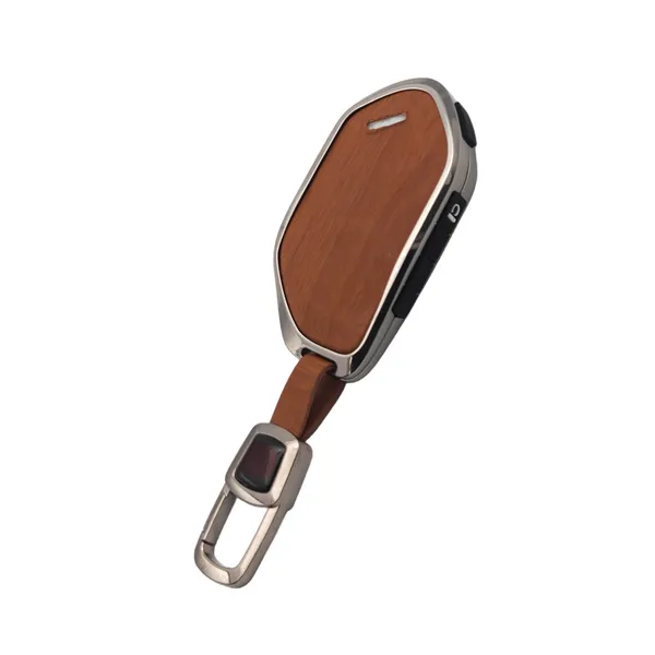 PVMAX_Wooden_Leather_Finish_Metal_Car_Key_Cover_Compatible_with_Kia_Seltos_2026,_Syros,_EV6,_EV9_Smart_Key