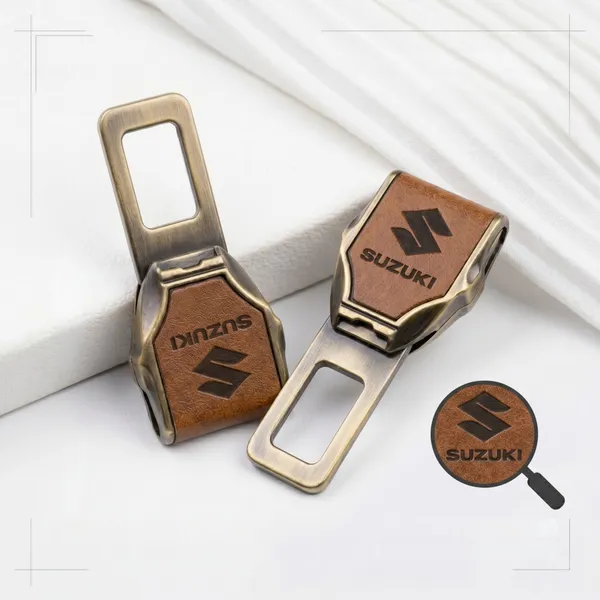 Brown_Leather_Premium_Seat_Belt_Buckle_For_Car_(Pack_Of_2)