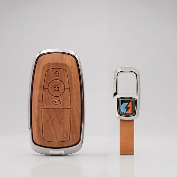 Brown_Zinc_Alloy_Premium_Leather_Finish_Key_Cover_With_Key_Chain_For_Car