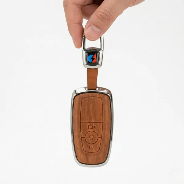 Brown_Zinc_Alloy_Premium_Leather_Finish_Key_Cover_With_Key_Chain_For_Car