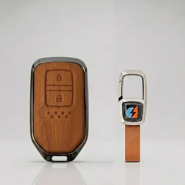 Brown_Zinc_Alloy_Premium_Leather_Finish_Key_Cover_With_Key_Chain_For_Car