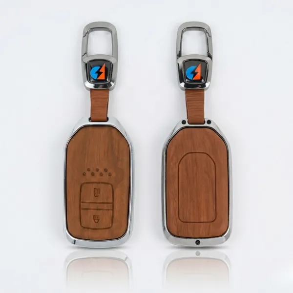 Brown_Zinc_Alloy_Premium_Leather_Finish_Key_Cover_With_Key_Chain_For_Car