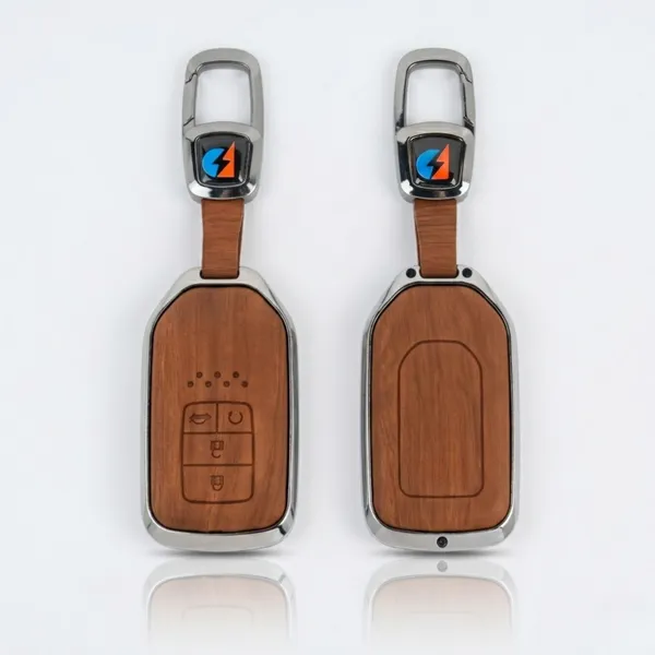 Brown_Zinc_Alloy_Premium_Leather_Finish_Key_Cover_With_Key_Chain_For_Car