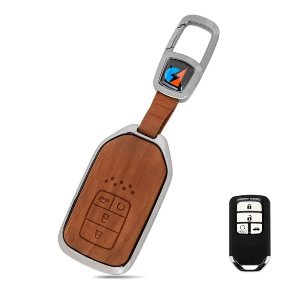 Brown_Zinc_Alloy_Premium_Leather_Finish_Key_Cover_With_Key_Chain_For_Car