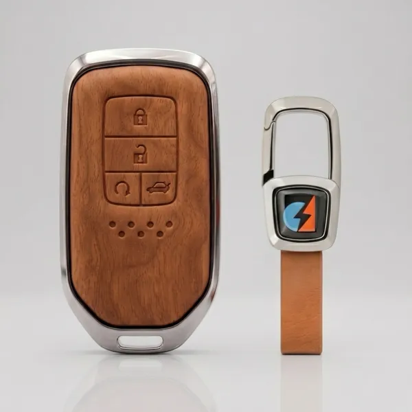 Brown_Zinc_Alloy_Premium_Leather_Finish_Key_Cover_With_Key_Chain_For_Car