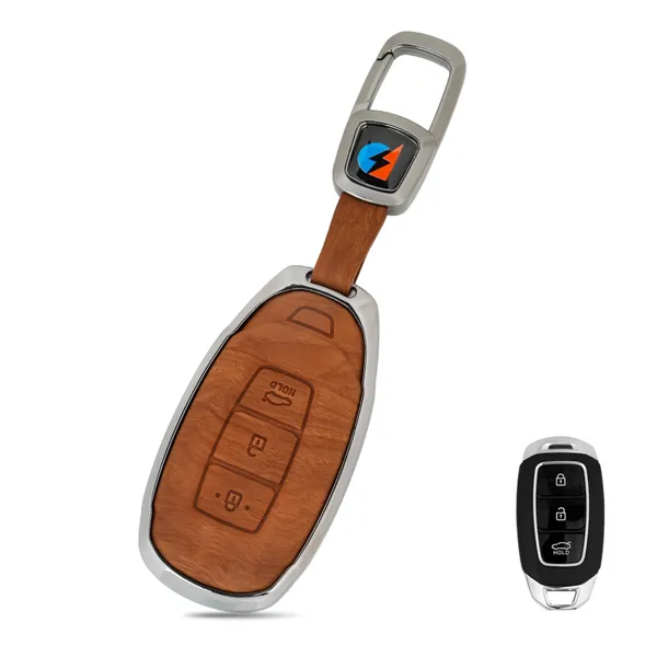 Brown_Zinc_Alloy_Premium_Leather_Finish_Key_Cover_With_Key_Chain_For_Car
