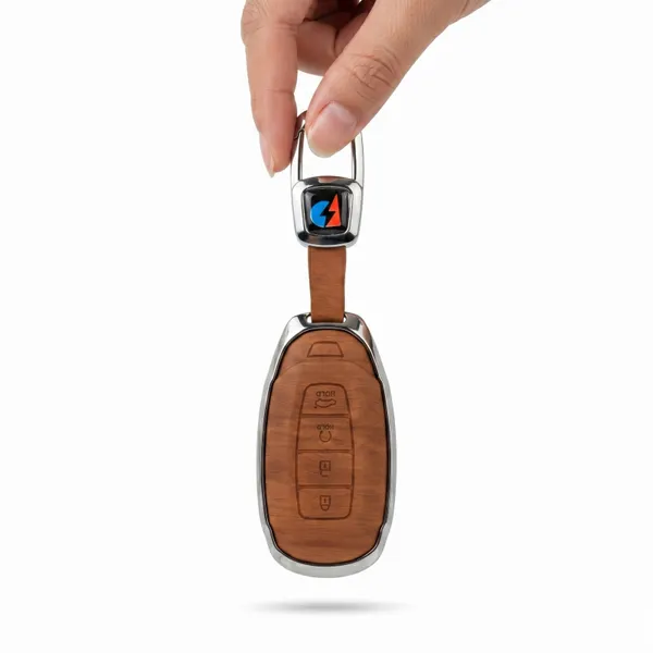Brown_Zinc_Alloy_Premium_Leather_Finish_Key_Cover_With_Key_Chain_For_Car