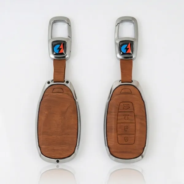 Brown_Zinc_Alloy_Premium_Leather_Finish_Key_Cover_With_Key_Chain_For_Car