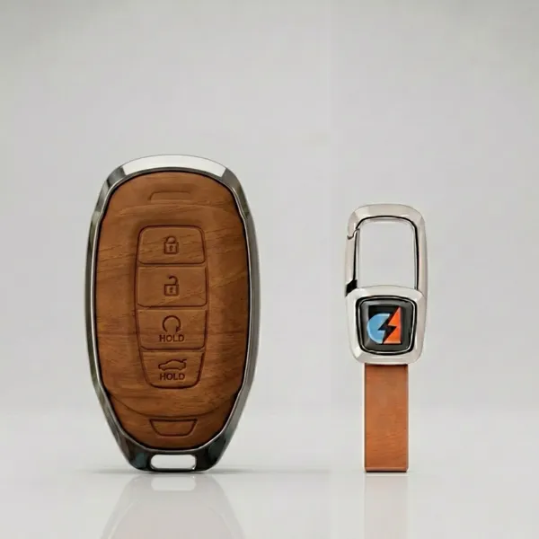 Brown_Zinc_Alloy_Premium_Leather_Finish_Key_Cover_With_Key_Chain_For_Car