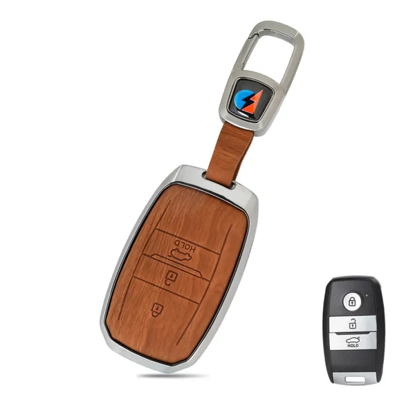 Brown_Zinc_Alloy_Premium_Leather_Finish_Key_Cover_With_Key_Chain_For_Car