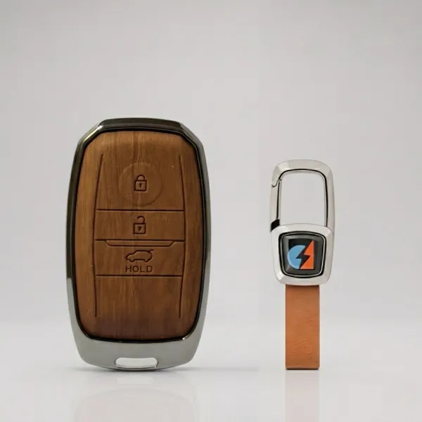 Brown_Zinc_Alloy_Premium_Leather_Finish_Key_Cover_With_Key_Chain_For_Car