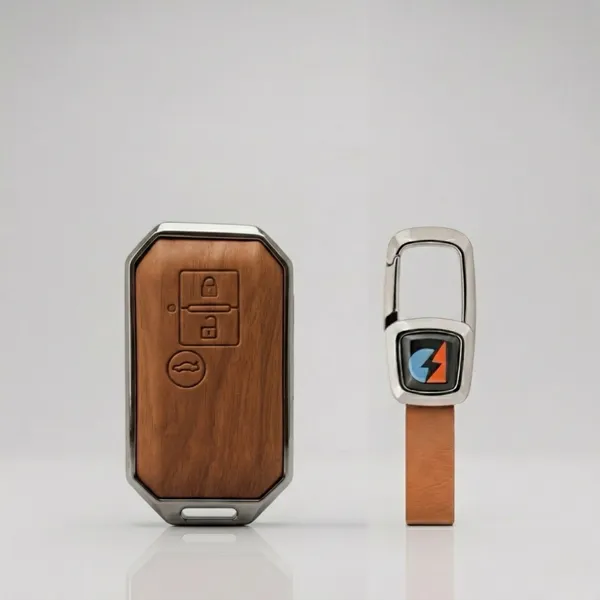 Brown_Zinc_Alloy_Premium_Leather_Finish_Key_Cover_With_Key_Chain_For_Car