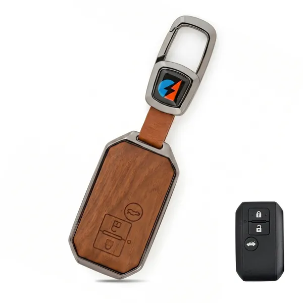 Brown_Zinc_Alloy_Premium_Leather_Finish_Key_Cover_With_Key_Chain_For_Car