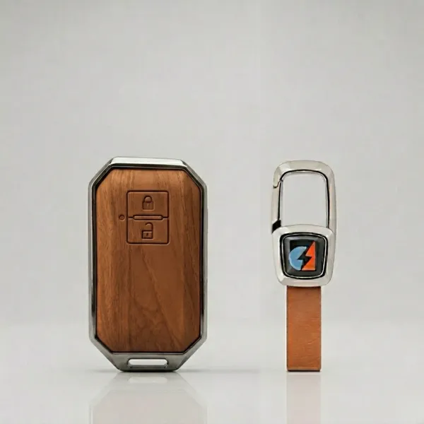 Brown_Zinc_Alloy_Premium_Leather_Finish_Key_Cover_With_Key_Chain_For_Car